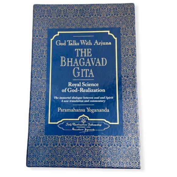 Hardcover The Bhagavad Gita God Realization Book Set of 2 Paramahansa Yoga Books - Picture 1 of 8